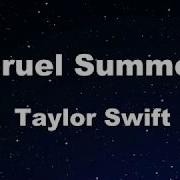 Cruel Summer Taylor Swift Karaoke No Guide Melody Instrumental