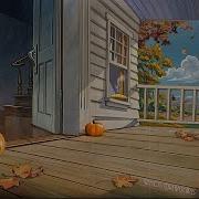 1947 Sitting On A Porch An Autumn Day Fall Oldies Playing In Another Room Birds