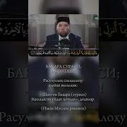 Бакара Сураси Укиш Узбек Тилида