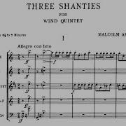 Three Shanties For Wind Quintet Op 4 Malcolm Arnold