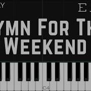 Hymn For The Weekend Piano Tutorial