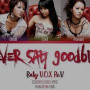 Never Say Goodbye Baby V O X