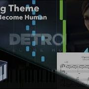 Opening Theme Detroit Become Human Piano Tutorial Sheets Midi Synthesia Pianobin