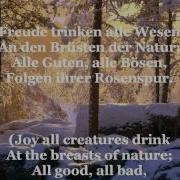 Ode An Die Freude Song Of Joy With German Lyrics English Translation