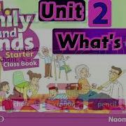 Family And Friends Starter Unit 2 What Is It