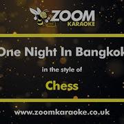 One Night In Bangkok Karaoke Instrumental Chess
