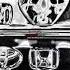 Car Logo Box Design In Black And White Chorded