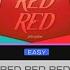 Bandori Afterglow Challenge RED RED RED Easy Lyrics Handcam