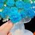 DIY Gift Blue Ribbon Rose Flower Handmadegifts Flowers Gift Ribbon Rose Handmadecraft Diy