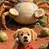 The Poor Puppy Rescue Crab From Coconut Puppy Rescue Crab Coconut Animals Funny