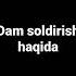 Shayx Muxammad Sodiq Muxammad Yusuf Dam Solish Haqida