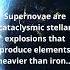 Supernovae And Heavy Elements
