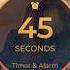 00 45s 45 Second TIMER With Tick Tock Sound Every Second And Alarm For 10s No Loop