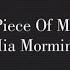 Mia Mormino Piece Of Me Lyric Video
