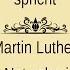 Martin Luther Aus Tiefer Not Schrei Ich Zu Dir