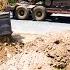 Amazing Skill Bulldozer Pushing Soil Filling Land With Dump Trucks