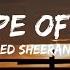 Shape Of You Ed Sheeran Lirik Speed Up