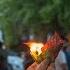 New Delhi Street Food Stall Serves Snacks On Fire
