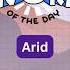 Word Of The Day Arid Arid WordOfTheDay Vocabulary