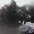 Motorcycle Slides Out In The Rain