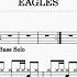 Eagles Hotel California Drum Score Drum Sheet