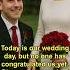 Today Is Our Wedding Day But No One Has Congratulated Us Yet Please Say A Few Kind Words