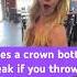 Does A Crown Bottle Break If You Throw It On Concrete Bartender Crownbottle Unbreakable