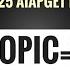 AIAPGET 2025 MOST IMP 60 TOPICS TOPIC 2