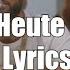 NIMO HEUTE MIT MIR Lyrics