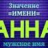 Значение имени Ханнан Тайна имени