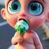 Mukbang Icecream Cute Funny Baby