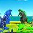 Blue Team Blue Godzilla VS Godzilla Radiation Green Team Animal Revolt Battle Simulator