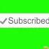 Green Screen Youtube Subscribing Button Bell Icon Sound Effect Free