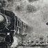 Easy Drawing With Pencil Of A Steam Train And A Girl At An Old Railway Station