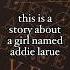 The Invisible Life Of Addie Larue Cytrbboia Pt 5 Booktok Aesthetic Cytrbboia