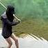 Bare Handed Fish Hunt Precision In Action