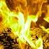 YELLOW FIREPLACE 4K Magic Fireplace Burning With Yellow Flames 12 HOURS