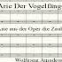 Arie Der Vogelfänger Bin Ich Ja Oper Die Zauberflüte KV620 OV WA Mozart