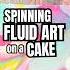 THROWBACK To That One Time We Tried FLUID ART On A Cake Using MIRROR GLAZE