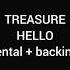 TREASURE HELLO Instrumental Backing Vocals