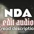 NDA EDIT AUDIO