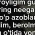 Doxxim Chiroyligim Gulim Text