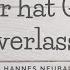 Für Immer Verbündet Oder Hat Gott Uns Verlassen Mit Hannes Neubauer 09 08 2020