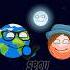 Earth VS Theia Sciecne Moon Jupiter Physics Cosmology Space