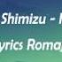 Shota Shimizu My Boo Lyrics Romaji