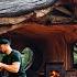 Building A Warm Secret Shelter Inside A Large Spruce Tree Stump Ancient Construction Method