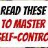 Read These To Master Self Control Shorts Books Bookreview Selfcontrol Motivation