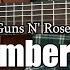 November Rain Guns N Roses Fingerstyle Guitar Tutorial TAB Lyrics