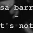 Nessa Barrett If It S Not You Lyrics Unreleased