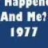 JOHN DAVIS AND THE MONSTER ORCHESTRA Whatever Happened To Me And You